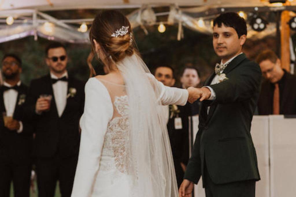 DJ James during wedding